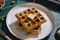 Crispy Sourdough Sweet Potato Waffles