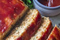 Oven-Baked Ground Turkey Meatloaf with Savory Glaze