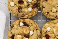 Gluten Free Cranberry White Chocolate Oatmeal Cookies