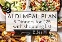 Aldi £25 Weekly Meal Plan Week 2