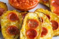 Pizza-Style Potato Skins Recipe with Pepperoni & Mozzarella