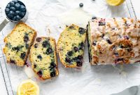 Blueberry Zucchini Bread with Lemon Glaze Recipe