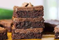 Fudgy Cocoa Zucchini Brownies