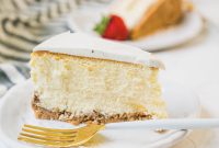 Vanilla Cheesecake with Sour Cream Topping Recipe