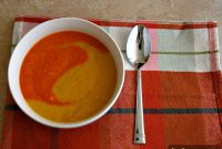 Roasted Red and Yellow Bell Pepper Soup
