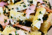 Creamy Pesto Salmon Pasta