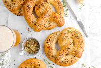 Giant Goat Cheese Stuffed Soft Pretzels