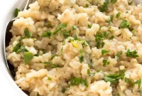 Zesty Lemon Parmesan Brown Rice Recipe