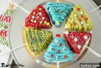 Mini Cheesecake Christmas Trees for Festive Dessert
