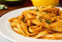 Creamy Avocado Bell Pepper Pasta