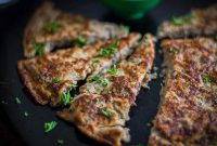 Eggplant Omelette Recipe with Garlic and Herbs