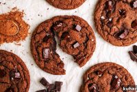 Chewy Double Chocolate Chip Cookies Recipe