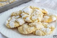 Lemon Crinkle Cookies Made with Sourdough Discard