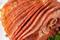 Juicy Slow Cooker Maple Glazed Ham