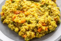 Instant Pot Vegetable Daliya Recipe (Broken Wheat Khichdi)
