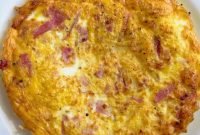 Air Fryer Ham and Cheese Omelet