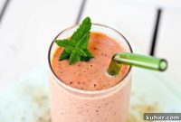 Mint Melon Peach Smoothie Recipe