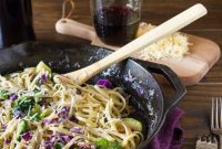 Creamy Cheesy Brussels Sprouts and Cabbage Pasta Recipe