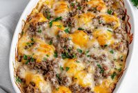 4 Ingredient Hamburger Casserole Recipe with Ground Beef