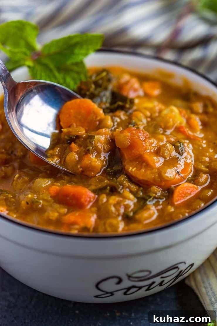 Instant Pot Lentil Soup Recipe 2 Instant Pot Lentil Soup cooked in the Instant Pot is a quick and easy soup that is filled to the brim with flavor.