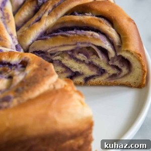 Ube Swirl Bread (Purple Yam)