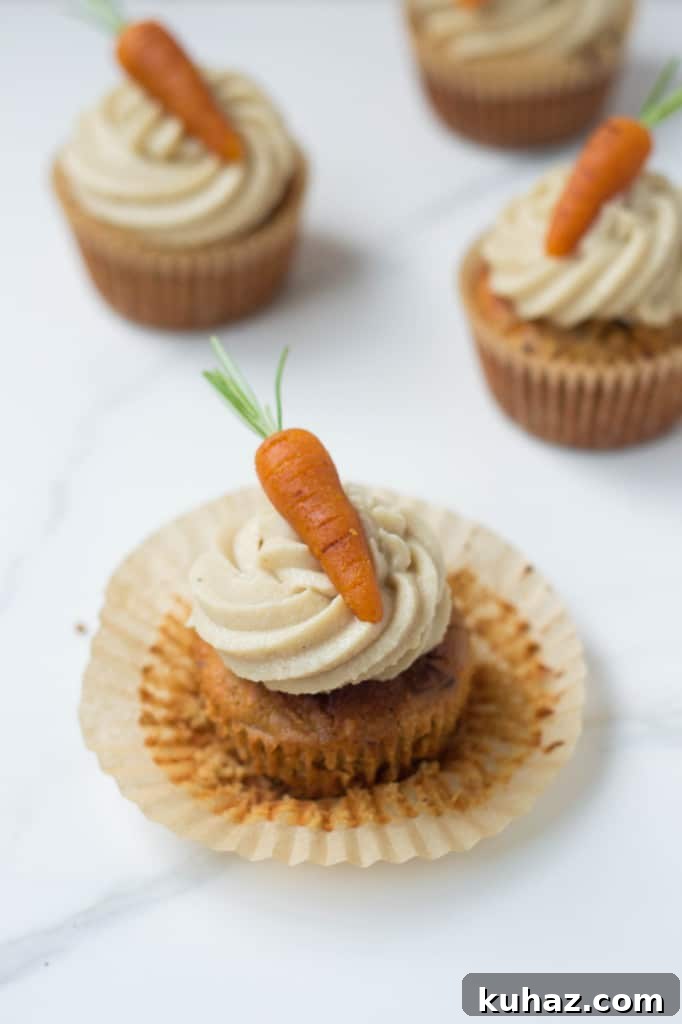 Carrot Cake Cupcakes { #vegan & #glutenfree }