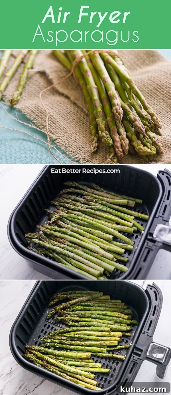 Air Fryer Asparagus step by step photos