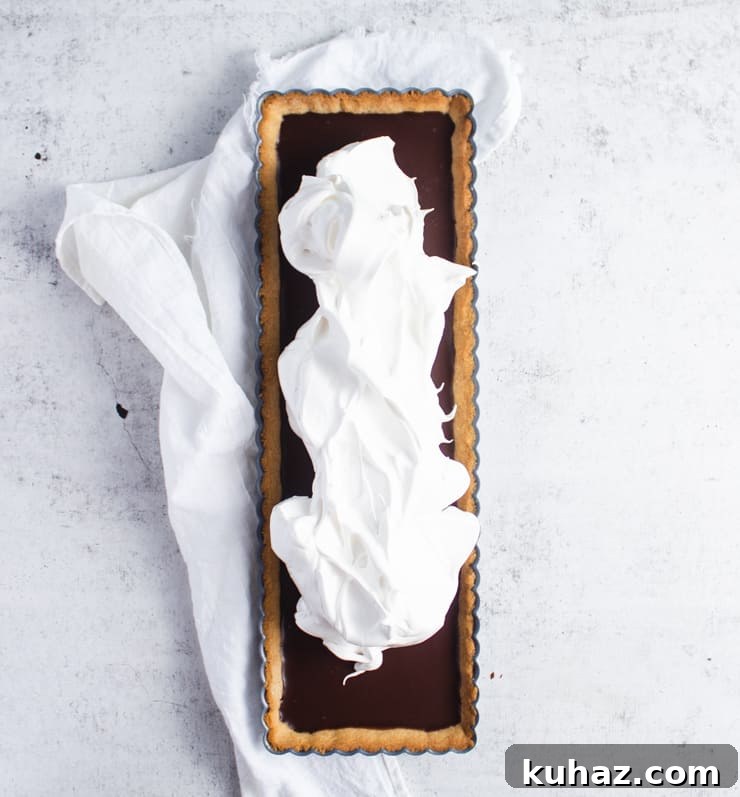 How to Make Meringue: Techniques, Tips and Troubleshooting 3 chocolate tart topped with meringue