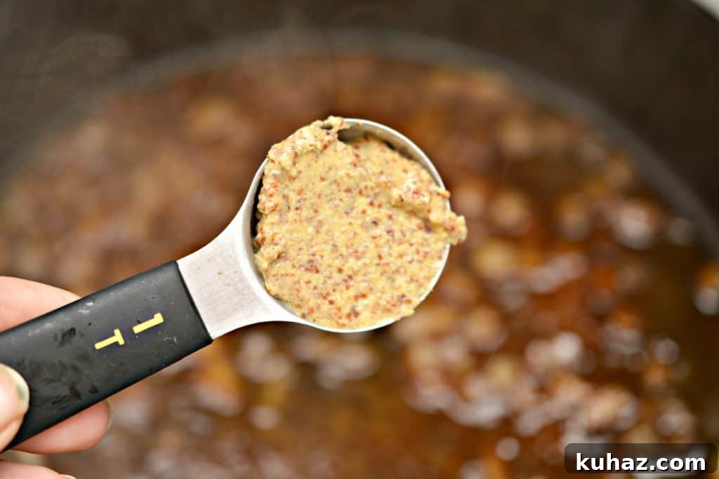 Pork chops with mustard cream sauce