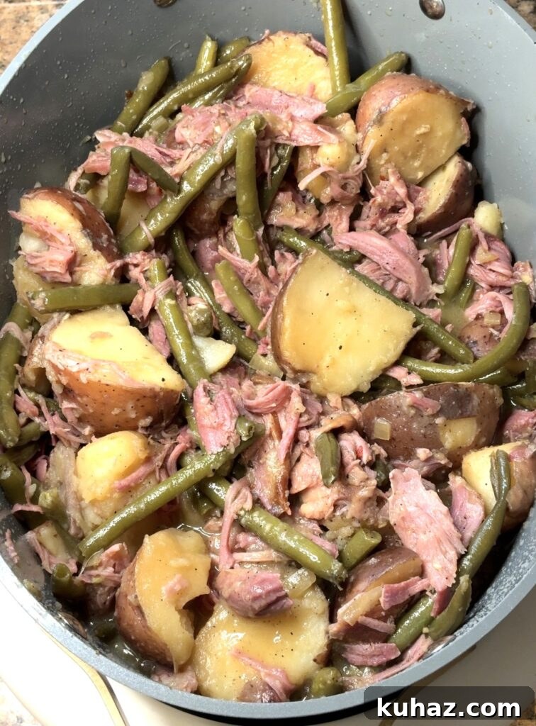 Slow Cooker Smoked Turkey with Potatoes and Green Beans Recipe 2 Crockpot Smoked Turkey, Potatoes, and Green Beans