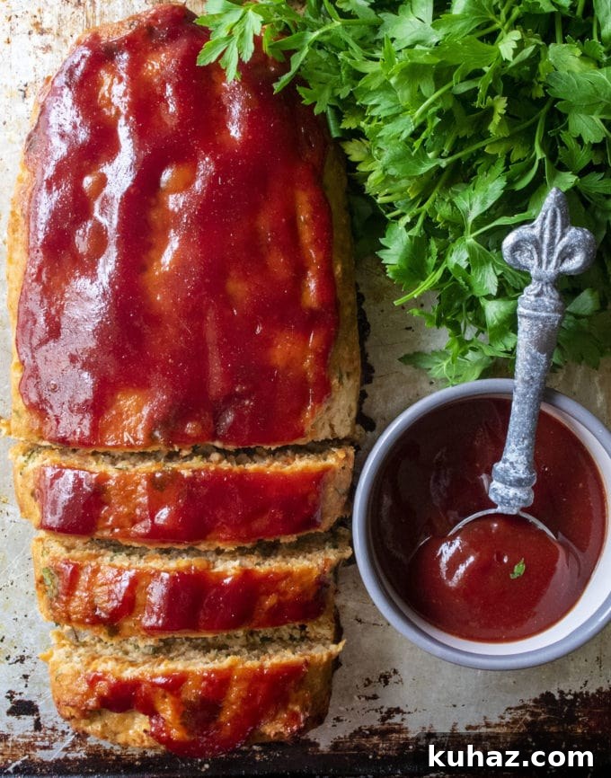 Oven-Baked Ground Turkey Meatloaf with Savory Glaze 3 turkey meatloaf with glaze