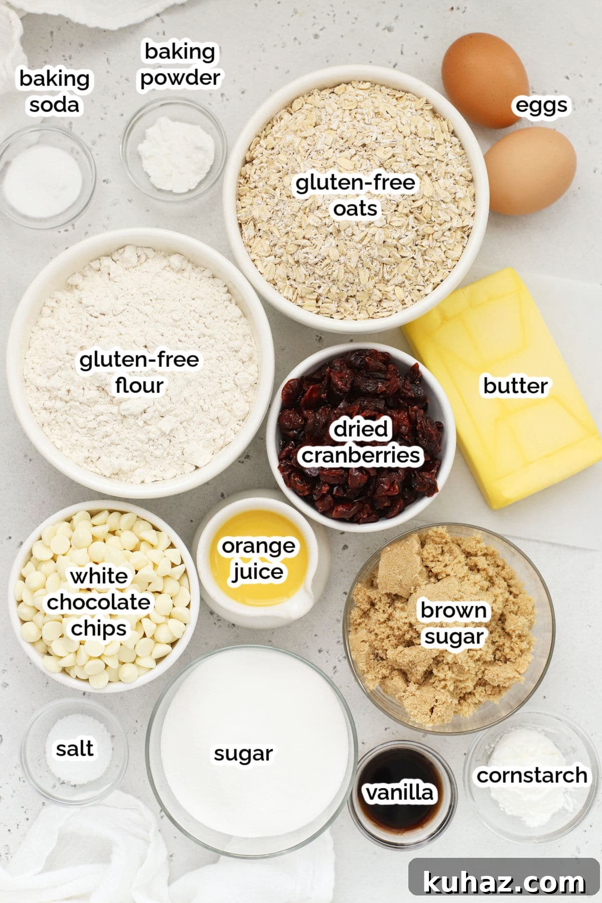 Gluten Free Cranberry White Chocolate Oatmeal Cookies 3 ingredients for gluten-free cranberry white chocolate chip oatmeal cookies