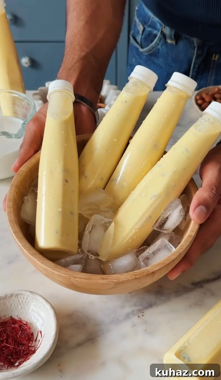 Badam Milk Recipe: Saffron Almond Drink 3 img 13794 2