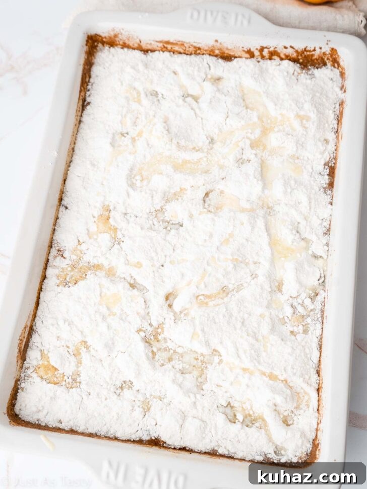 Quick Pumpkin Pie Cake with Cake Mix 6 Pumpkin pie cake batter in a cake pan before baking.