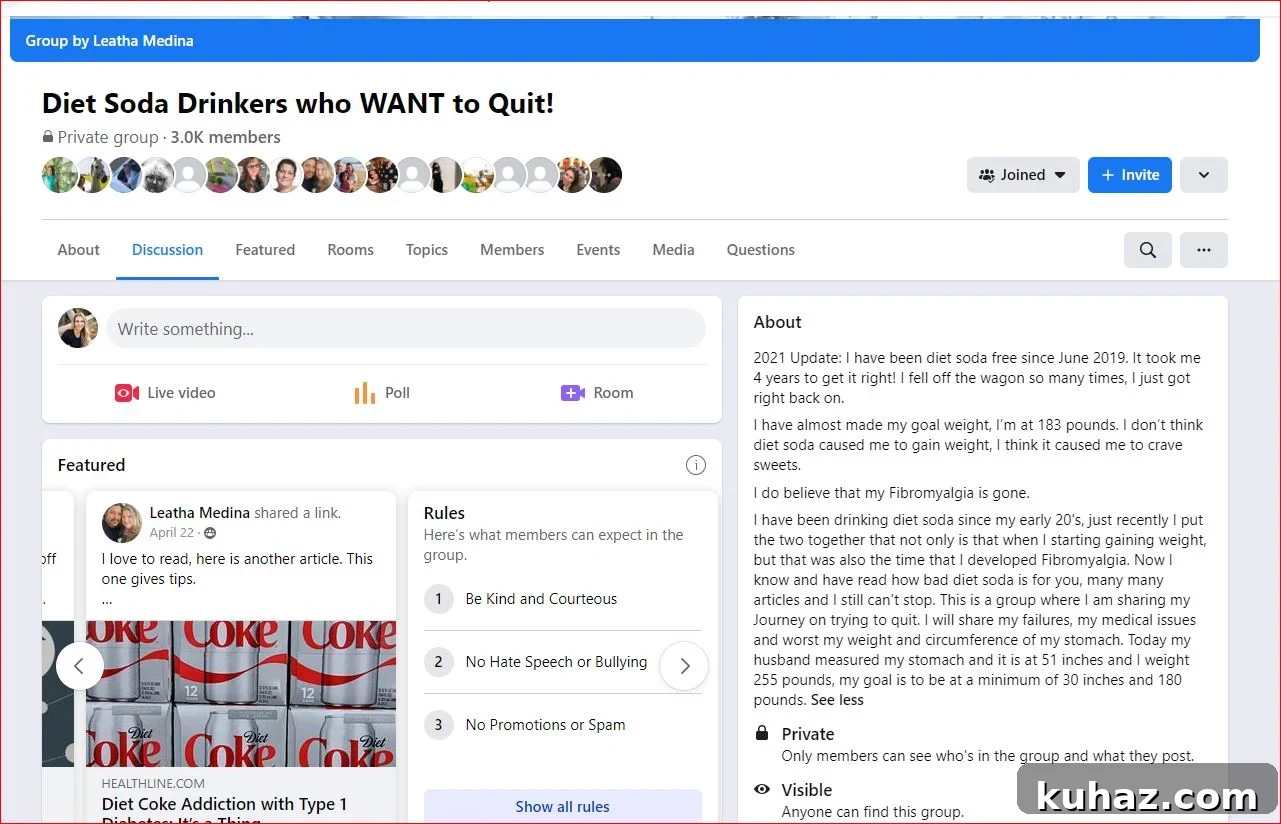 What Happened to My Body After I Quit Diet Coke 3 diet soda drinkers who want to quit facebook support group