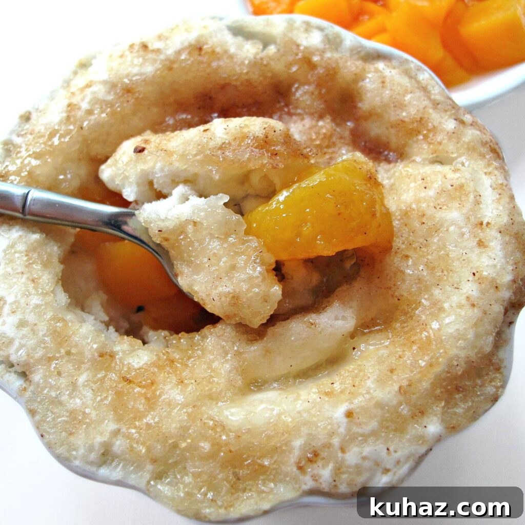 10 Traditional Chinese New Year Treats to Try 9 Spoon with peaches coming out of crust covered bowl.