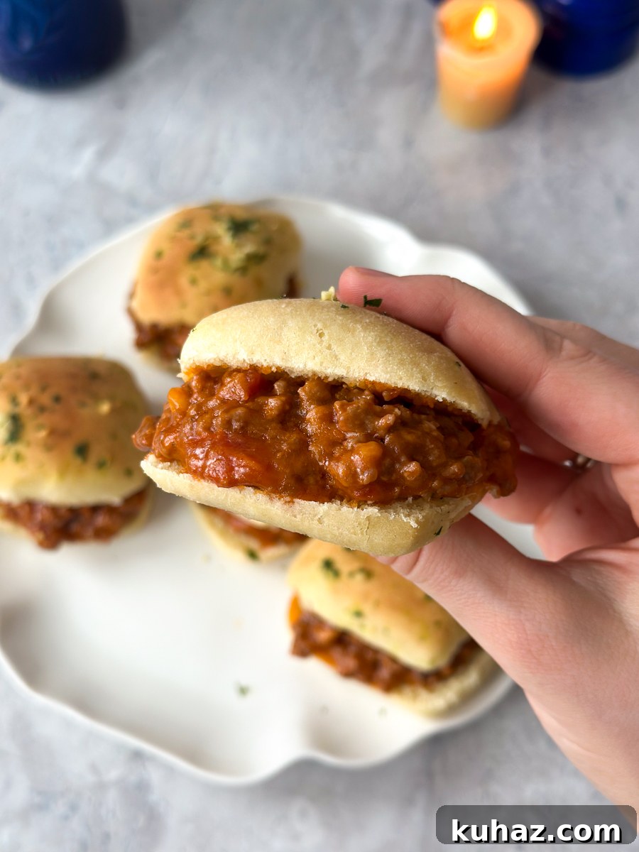 How to Make Cheesy, Savory Sloppy Joe Sliders 7 Sloppy joe sliders