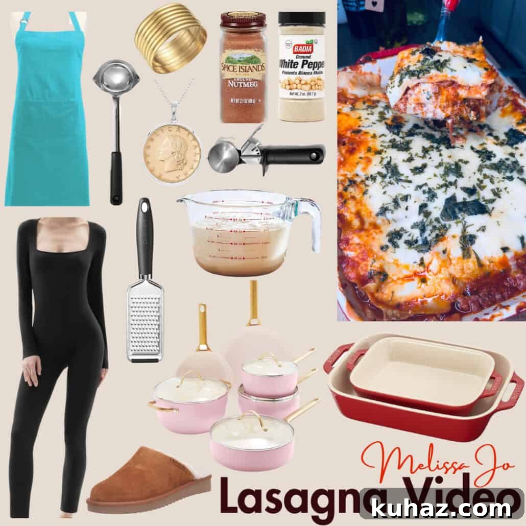 Authentic Italian Lasagna with Rich Tomato Sauce 7 Tools featured in video