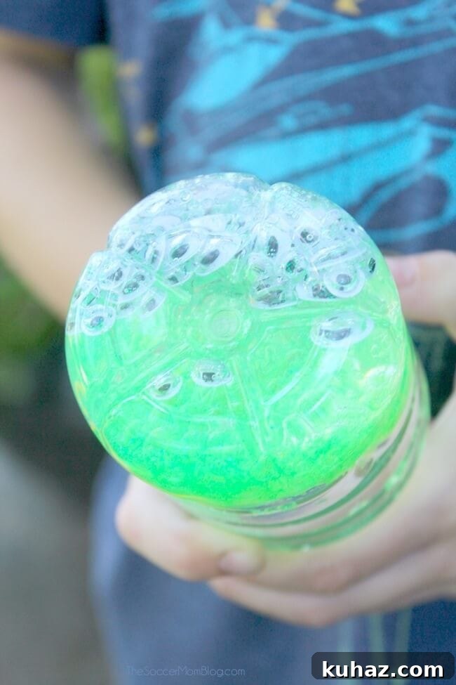 DIY Monster Eyes Sensory Bottle for Kids 3 This Monster Eyes Sensory Bottle is a sparkly and spooky Halloween kids craft and calm-down tool.