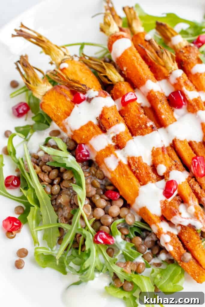 Spiced Carrot & Lentil Salad - Healthy, GF & Vegan! Georgie Eats.