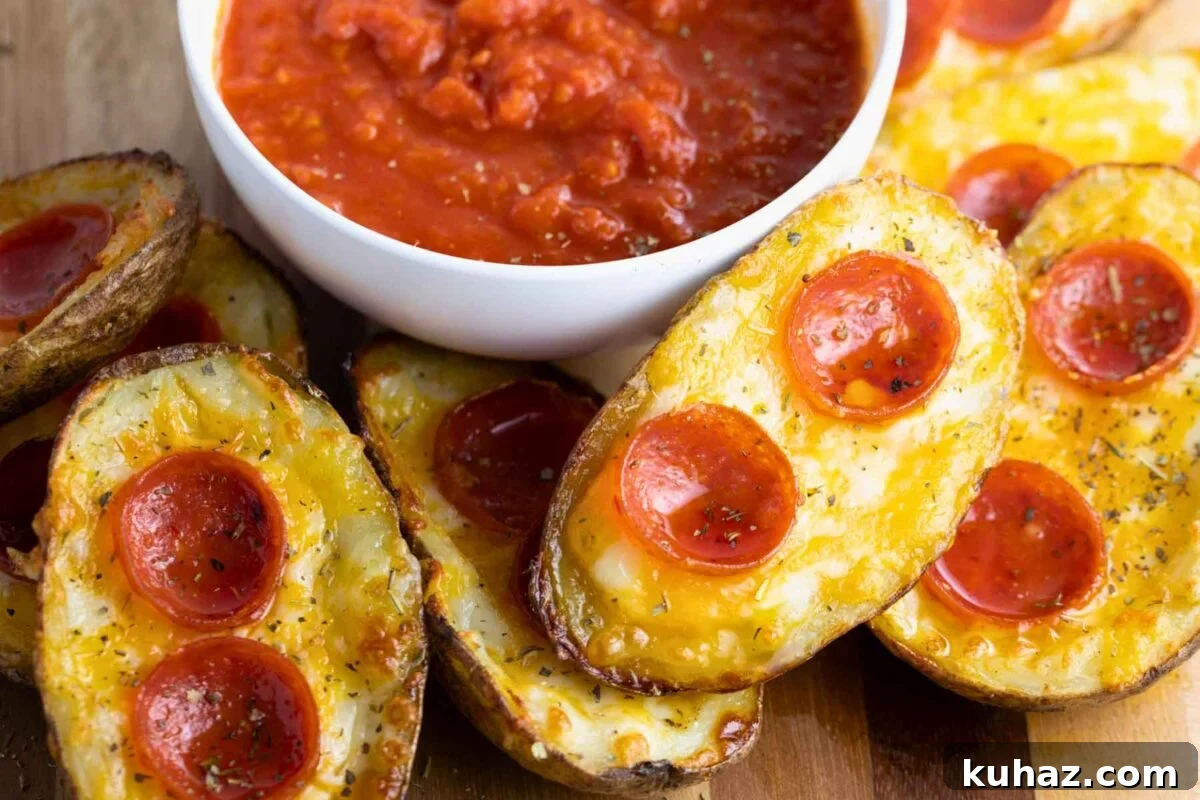 Pizza-Style Potato Skins Recipe with Pepperoni & Mozzarella 13 img 1591 12