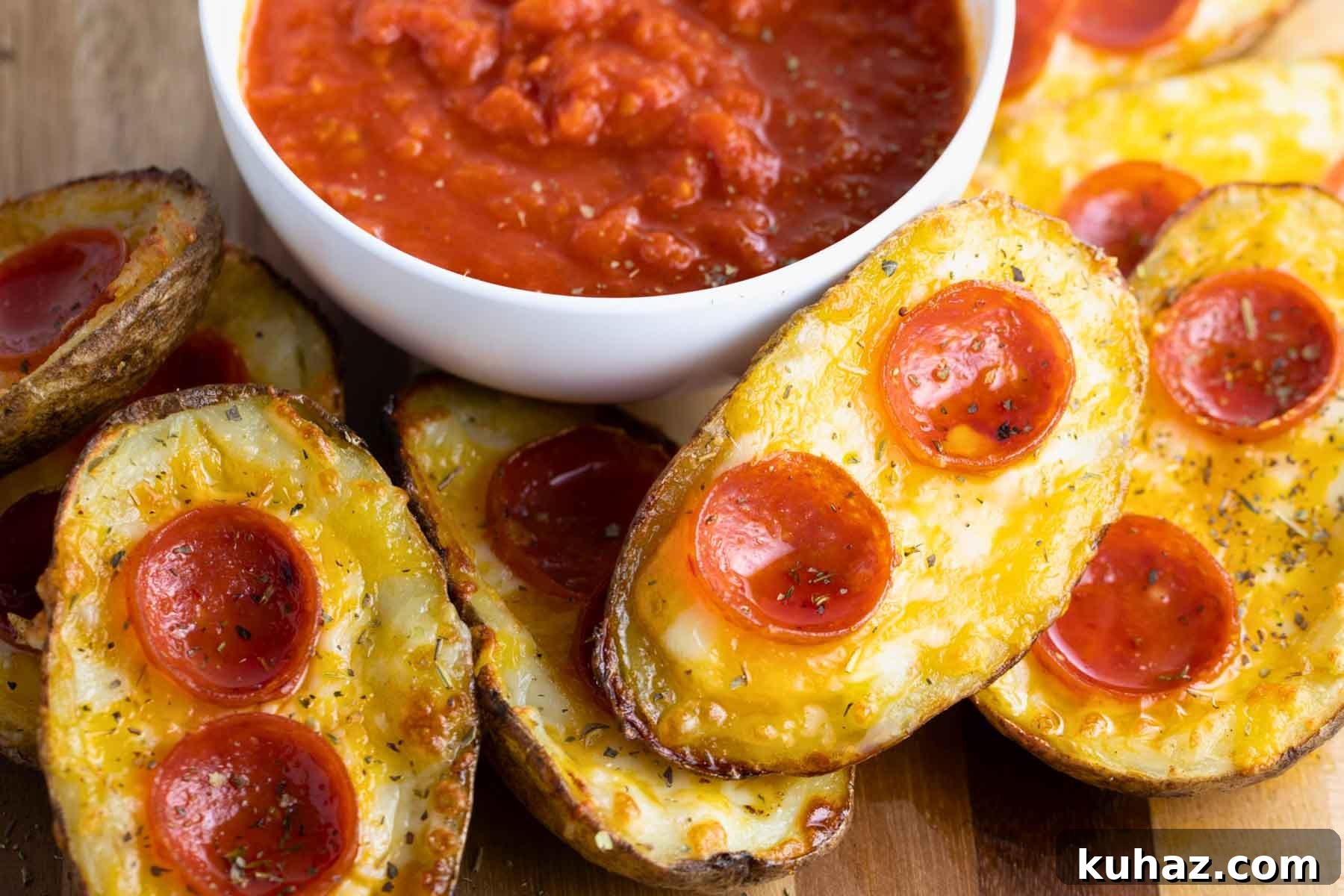Pizza-Style Potato Skins Recipe with Pepperoni & Mozzarella 14 img 1591 13