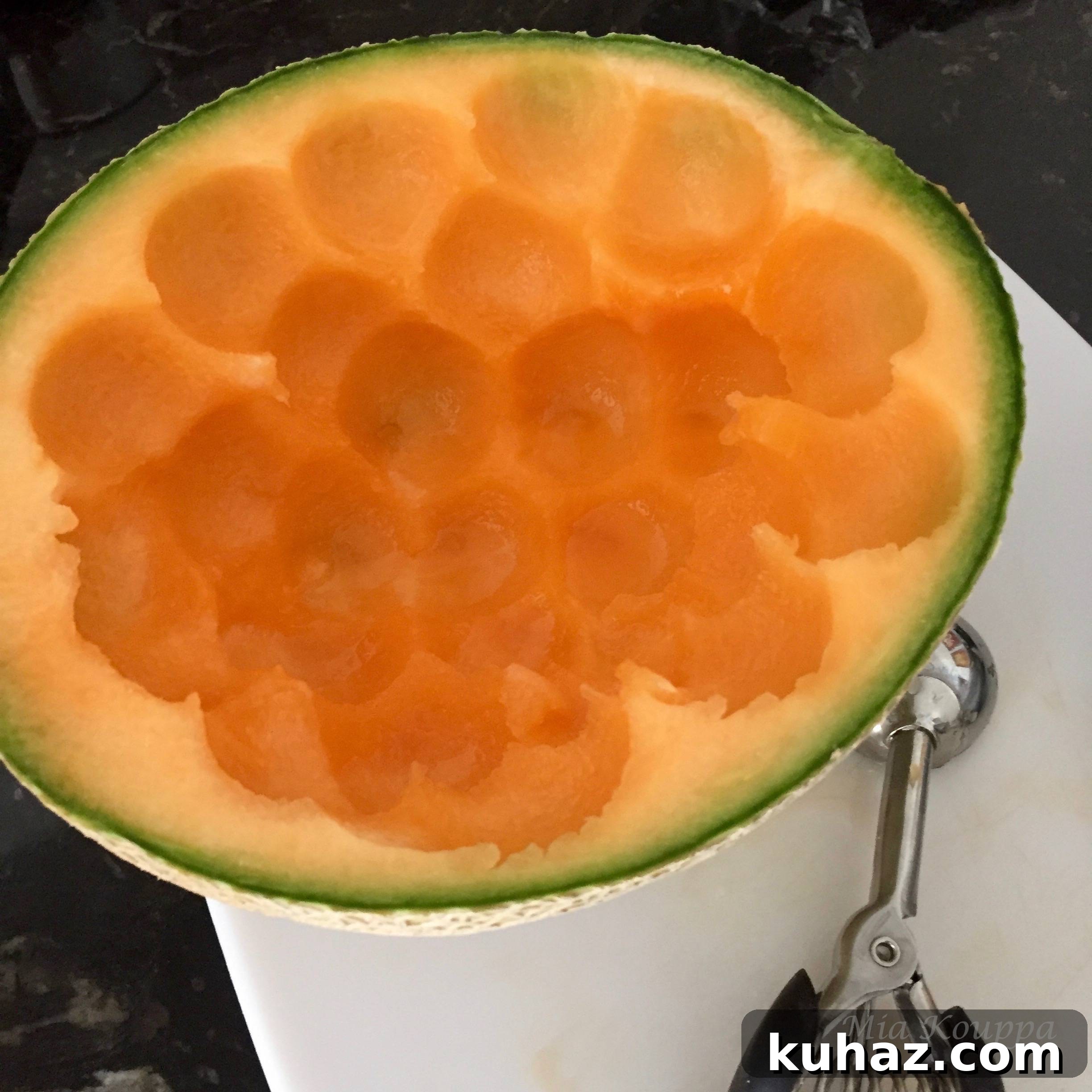 Ouzo-Marinated Cantaloupe Recipe 6 Cantaloupe
