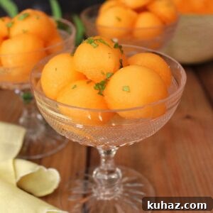 Cantaloupe with ouzo