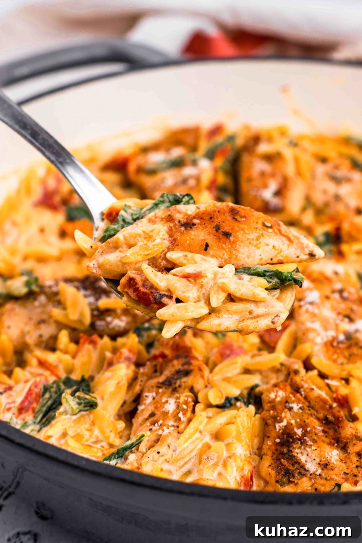 27 Quick High Protein Christmas Dinners for Busy Cooks 20 1. Sun-Dried Tomato Chicken Orzo