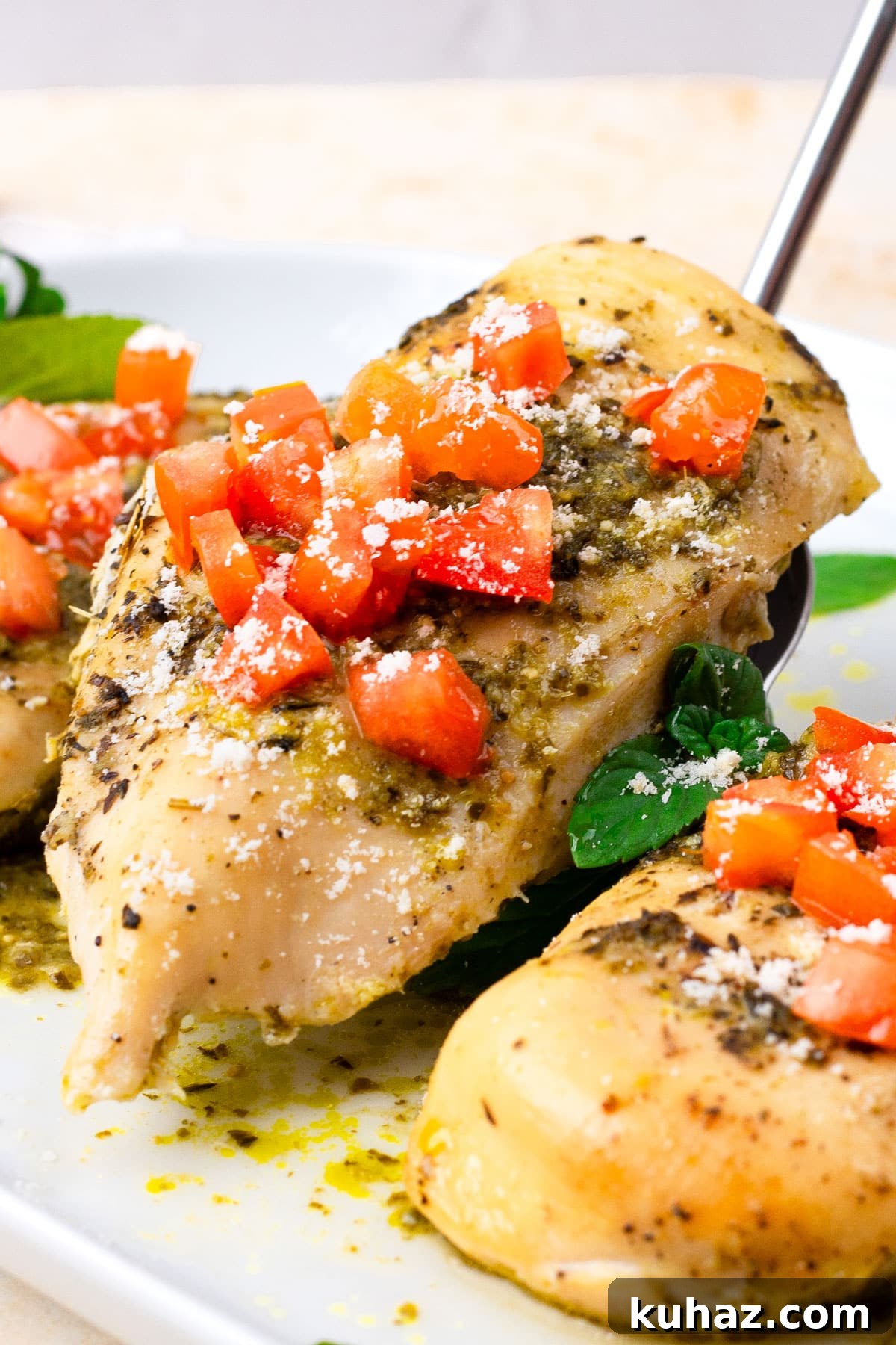 27 Quick High Protein Christmas Dinners for Busy Cooks 26 crockpot pesto chicken