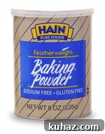 Fluffy Gluten Free Vegan Blueberry Oatmeal Pancakes 5 No-sodium baking powder container
