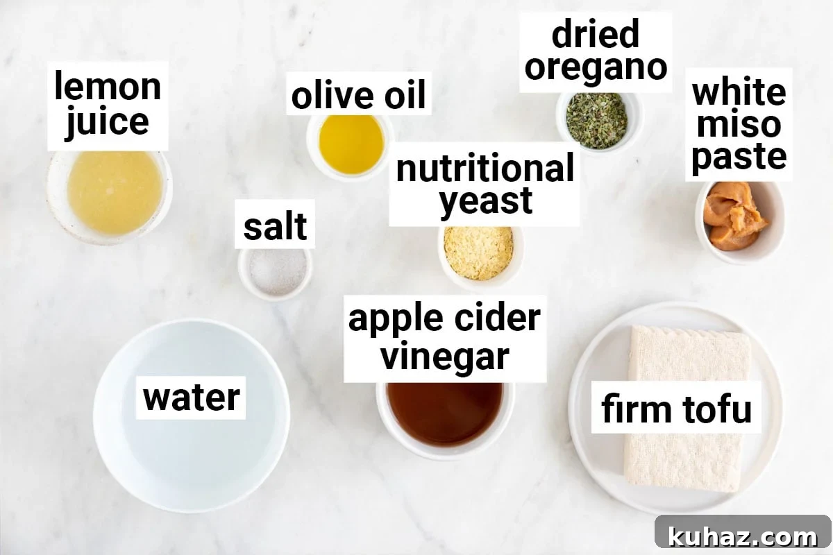 Homemade Vegan Feta Cheese Recipe 3 Ingredients needed to make vegan feta cheese.