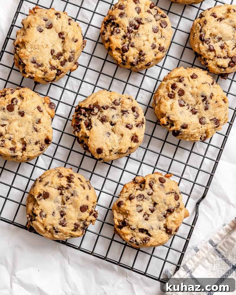 Loaded Kitchen Sink Cookies Recipe with Chocolate, Oats & Nuts 2 completed Kitchen Sink Cookies on cooling rack