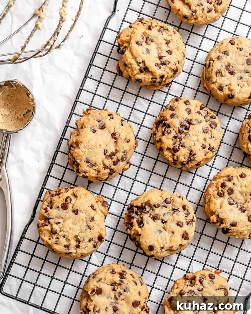 Loaded Kitchen Sink Cookies Recipe with Chocolate, Oats & Nuts 10 completed Kitchen Sink Cookies on cooling rack